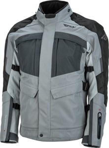 Fly Racing Off Grid Jacket Grey Large - Weatherproof riding jacket, Grey, Large