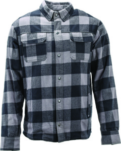 Kuryakyn Vise Flannel Moto Shirt Black Medium Men's - Men's moto shirt, black, medium, by Kuryakyn