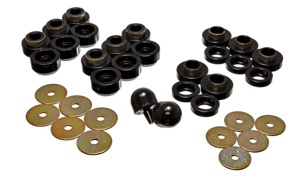 Black Body Mount Set Fits 1997-2006 Jeep Wrangler YJ & TJ