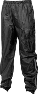 Fly Racing Rain Pants Black X-Large - Waterproof pants for rain protection in X-Large size