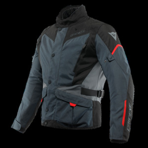 Dainese Tempest 3 Lady D Dry Jacket Ebony Black Lava Red Size 48 - Women's textile riding jacket, Ebony/Black/Lava Red, 48