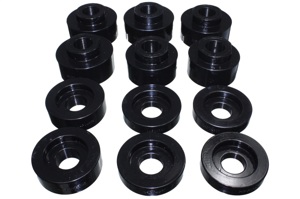Black Body Mount Set Fits 08-16 Ford F-250/F-350/F-450/F-550 Super Duty