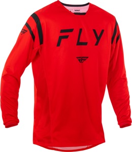 Fly Racing Kinetic Center Jersey Red/Black Medium - Red/Black motocross jersey, Medium size