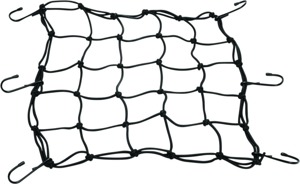 Kuryakyn 12in Cargo Net Black - 12in cargo net for securing luggage and gear