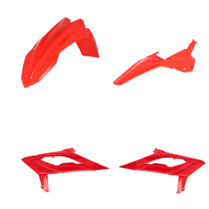 Acerbis Body Plastic Kit Red For Beta 300 RX 2023-2024 - Fits Beta 300 RX 2023-2024