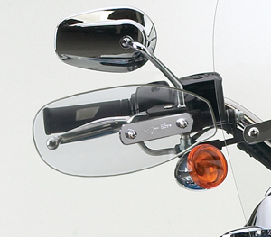 Hand Deflectors Clear - For 60-11 HD Softail Touring