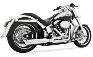 Union 2-1 Chrome Full Exhaust - For 86-17 HD Softail
