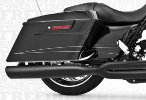 Union 2-1 Black Full Exhaust - 95-16 H-D Touring