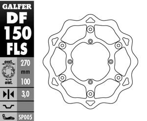 Oversized Floating Wave Brake Rotor - Front Disc