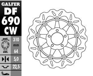 Floating Wave Brake Rotor - Front Disc