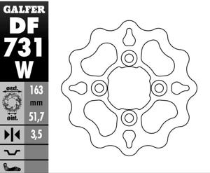 Solid Wave Brake Rotor - Front Disc