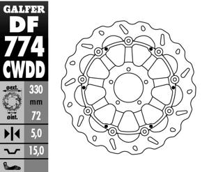 Wave Brake Rotor w/ TC - Front Disc