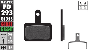 PRO Compound Brake Pads For Shimano DEORE C601-M575 & Most Tektro