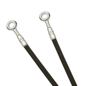 Smoke Stainless Steel Front Brake Line Kit - 3 Lines - For 91-97 Yamaha TDM850