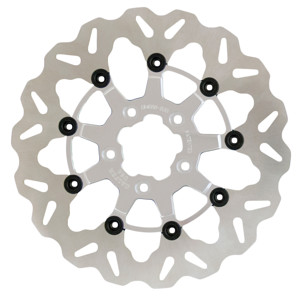 Floating Wave Brake Rotor Polished Carrier - HD FLH FLT FXST FLST FXD XL