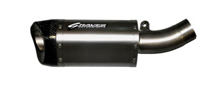 Titanium Slip On Exhaust w/ Link Pipe - For 09-25 Kawasaki ZX6R