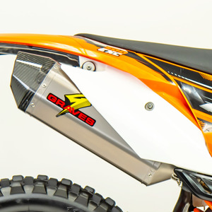 Titanium Diamond Slip On Exhaust - For 07-16 KTM/HUS 250-500
