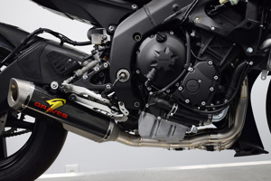 Works 7 Carbon Fiber Titanium Full Exhaust - For 06-20 Yamaha R6