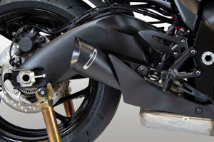 GP19 Slip On Exhaust - Black - For 20-24 Suzuki Katana
