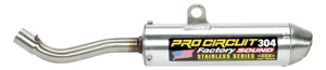 304 Slip On Exhaust Silencer - For 02-21 Yamaha YZ125