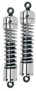 12" 412 Series Shocks Chrome - For 09-20 HD Touring