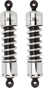 12" 412 Series Shocks Chrome - HD Dyna