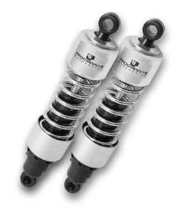 412 Chrome Heavy Duty 13.5" Shocks - For 14-20 Harley Davidson Street 500/750