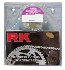 QA 520MXZ4-118 Chain 13/53 Silver Aluminum Sprocket Kit - RK Excel Chain & Sprocket Kit