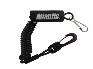 Atlantis Replacement Lanyard Black Universal Watercraft - Universal floating lanyard for watercraft