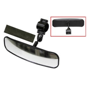 Bronco Wide Angle Rear View Mirror for UTVs 1.5-1.75in Clamp - Wide angle rear view mirror for UTVs, fits 1.5-1.75in