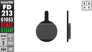 Bicycle Brake Pads Standard Compound - Front or Rear Pads
