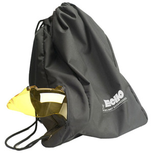 Echo Helmet Sak Pak Full Size Black Helmet Bag - Large black helmet bag with shield pocket