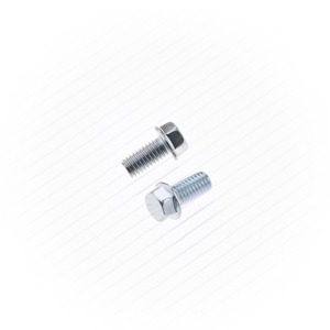 BOLT M6 8mm Hex Head Flange Bolts 6x12mm 10/PK - Zinc plated M6 x 12mm bolts, 10-pack