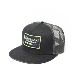 Men's Kawasaki Racing Hat Grey/Black by Factory Effex