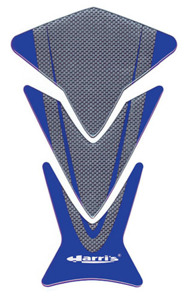 Ariete Harris Puzzle Tank Protector Blue/Grey - Blue/Grey tank protector by Harris Grips