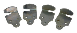 Buyers Rack Connector Corner Set Zinc Plated for Wooden Sides - Set of 4 zinc corner connectors for wood racks