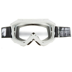 Ariete MX Goggles 07 Line White Kids - Kids white MX goggles with clear lens
