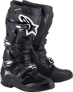 Alpinestars Tech 7 Boots Black Size 10 - High-performance off-road boots in size 10