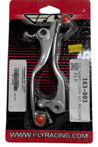 Fly Pro Shorty Lever Set Polished - Polished shorty lever set from Fly Racing
