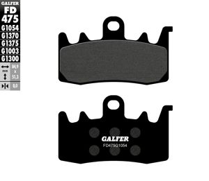 Galfer Semi-Metallic Brake Pads FD475G1054 Set of 2 - Semi-metallic brake pads set for select motorcycles