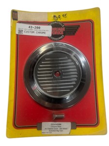 Custom Chrome Billet Air Cleaner Cover Evolution Big Twin - For Evolution Big Twin models