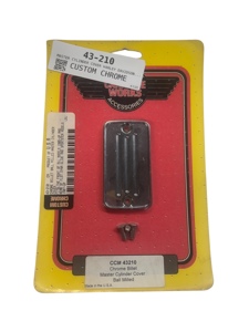 Custom Chrome Master Cylinder Cover for Harley-Davidson - Fits Harley-Davidson models