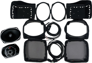 CERWIN VEGA 6x9 Cut-In Lid Kit for 1998-2013 FLH/T Bags - Speaker lid kit For 1998-2013 Harley FLH/T bags