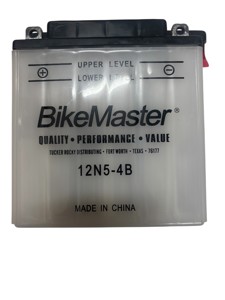 BikeMaster 12N5-4B Battery - 12N5-4B motorcycle battery