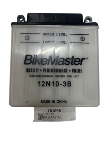 BikeMaster 12N10-3B 12V Battery - 12V battery for powersports applications