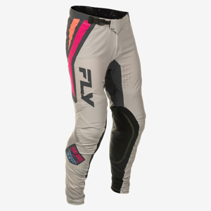 Fly Racing Youth Lite Vice Pants Grey/Pink/Coral Sz 26 - Lightweight youth MX pants in size 26