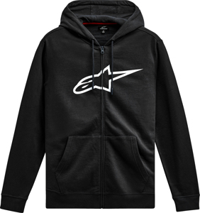 Alpinestars Ageless Zip Hoodie V3 Black/White X-Large - Black/White XL hoodie for casual or riding wear