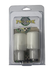 White NO CUT Frame Sliders - Kawasaki ZX6R ZX9R ZX12R