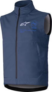 Alpinestars Techstar Softshell Vest Navy - Large - Windproof vest with fleece lining for MX riders