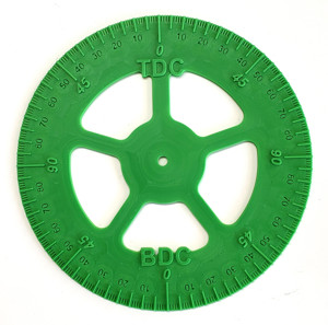Engine Timing Degree Wheel 6.75" Diameter - Green Plastic